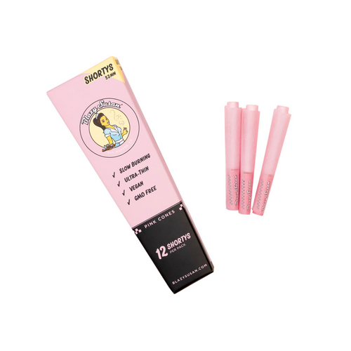 BLAZY SUSAN CONES 53MM SHORTYS 12PK PINK