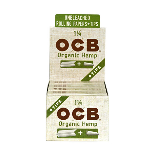 OCB PAPER ORGANIC HEMP 1 1/4 + TIPS 24CT