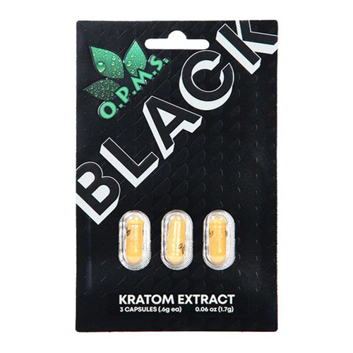 OPMS KRATOM BLACK CAPS 3CT