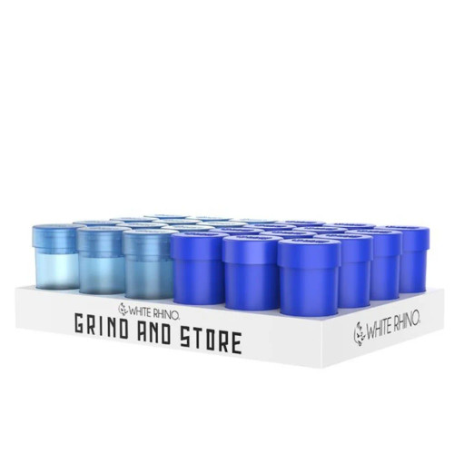 WHITE RHINO GRIND AND STORE BLUE 24CT