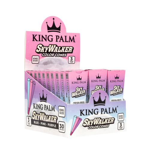 KING PALM SKYWALKER COLOR CONES KING SIZE 3PK 30CT