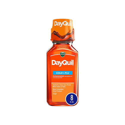 DAYQUIL COLD & FLU LIQUID 8OZ