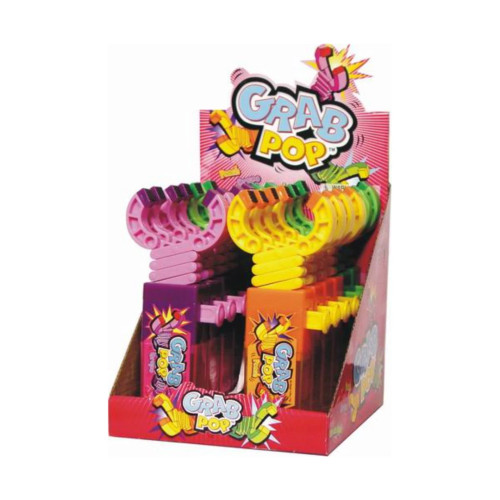 KIDSMANIA NOVELTY GRAB POP FRUIT FLAVOR CANDY 12CT