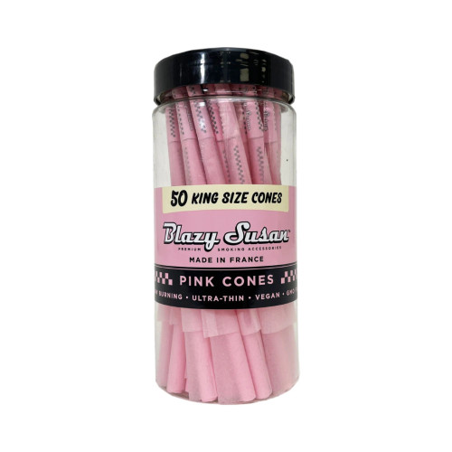 BLAZY SUSAN 108MM KING SIZE PINK CONES 50CT