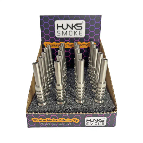 HUNKS SMOKE TITANIUM NECTAR NAIL 14MM 20CT