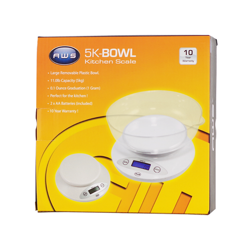 AWS SCALE 5K-BOWL WHITE 0.1G