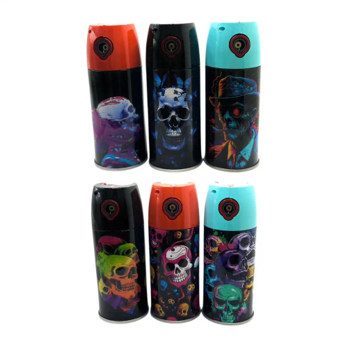 CLICK IT SPRAYCAN TORCH SKULL LIGHTER 6CT (GT-025)