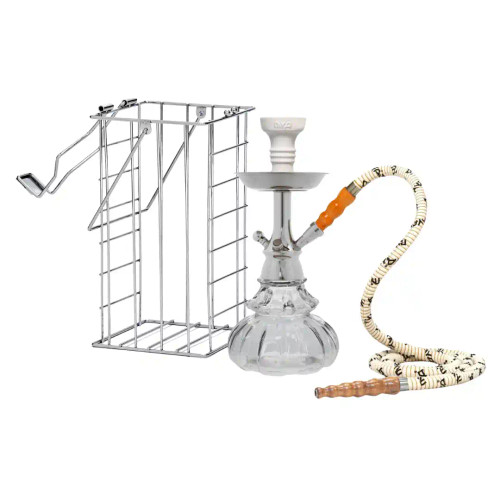 MYA HOOKAH MONO W_CAGE - CLEAR