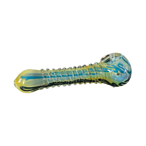 GLASS 5” FANCY HAND PIPE SB-231