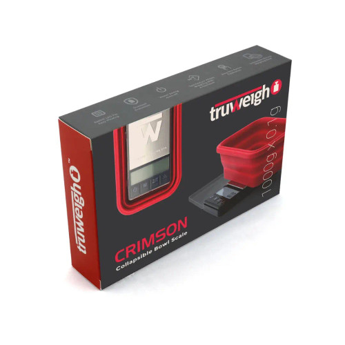 TRUWEIGH CRIMSON BOWL DIGITAL MINI SCALE 1000G X 0.1G BLACK