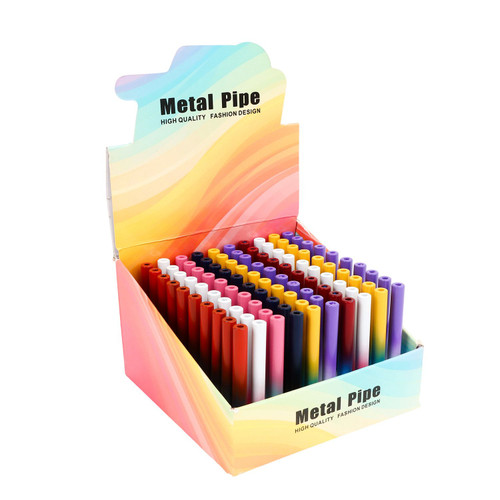 METAL ONE HITTER PIPE GRADIENT COLORS 100CT [YD013L-SS]