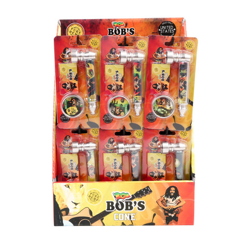 BOB'S CONE SMOKING KIT 24CT DISPLAY [SET-GG5-TY-BOB]