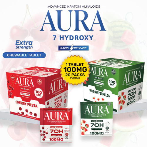 AURA 7-OH 100MG 1PK KRATOM TABLETS