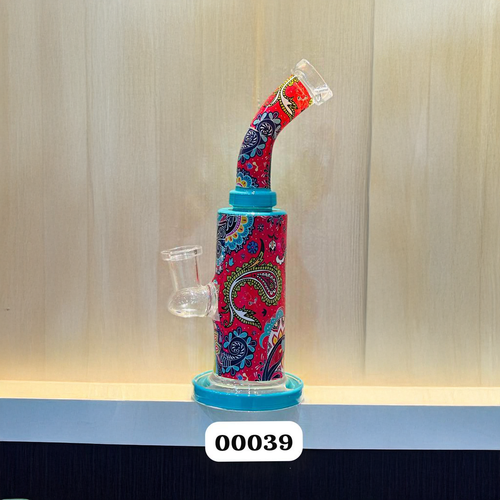 7" BASE WATERPIPE MIX STEAKER W/ COLOR [00039]