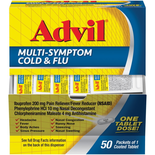ADVIL MULTI-SYMPTOM COLD & FLU 50CT