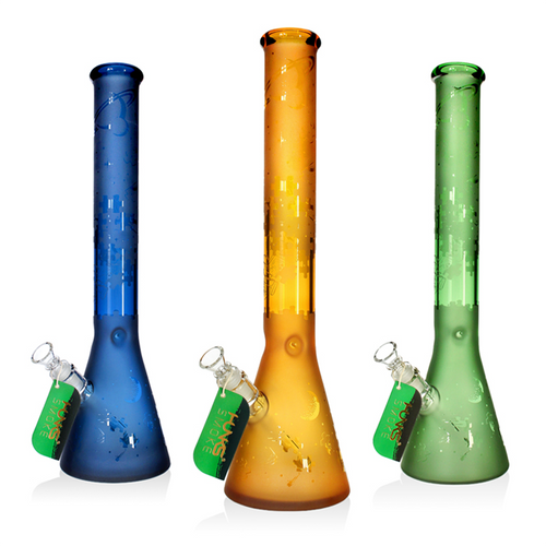 HUNKS SMOKE PREMIUM 18IN SANDBLASTED WATER PIPE [PHX387]