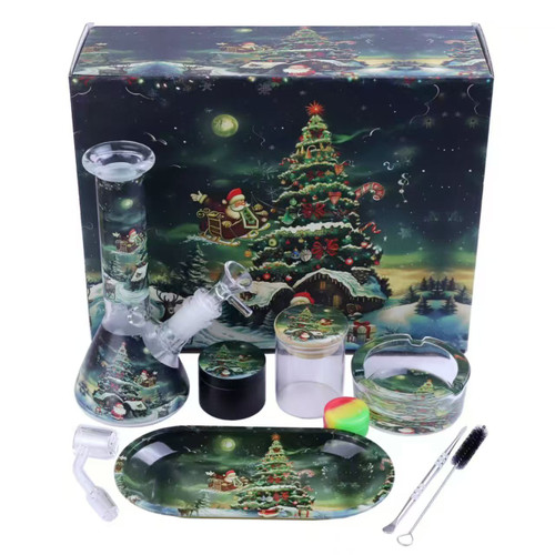 SANTA CLAUS CHRISTMAS TREE 11PC SMOKING GIFT SET [GT-084RA-13]