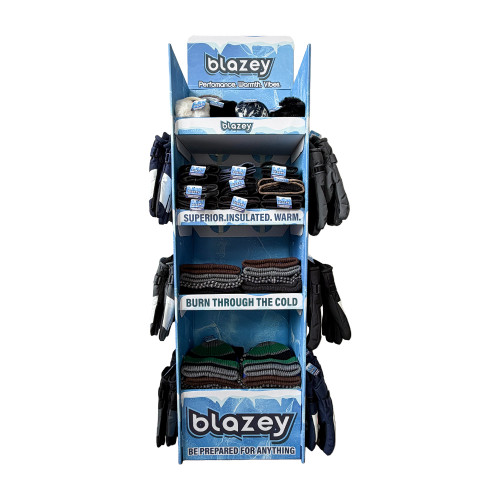 BLAZEY 60CT WINTER ACCESSORIES FLOOR DISPLAY