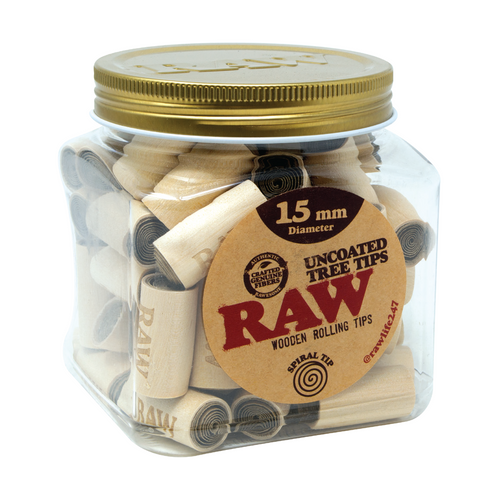 RAW UNCOATED TREE TIPS 15X30MM 65CT JAR