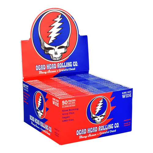 BLAZY SUSAN X GRATEFUL DEAD KING SIZE WIDE ROLLING PAPER 50CT BOX