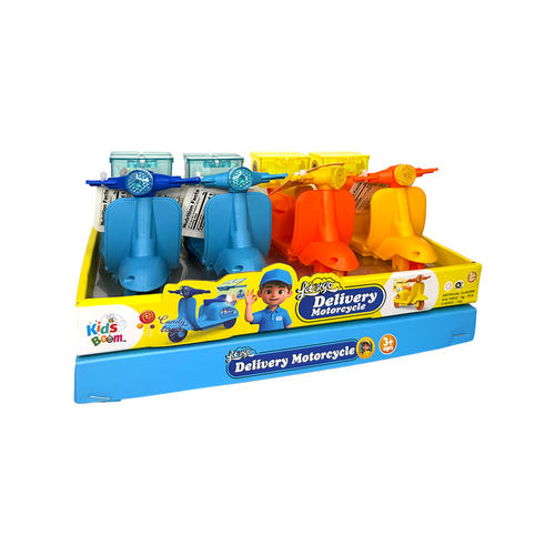 KIDS BOOM DELIVERY MOTORCYCLE 8CT CANDY DISPLAY