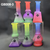 BLAZEY 6" MATTE MULTI COLORED GLASS WATER PIPE 6CT DISPLAY [GB008]