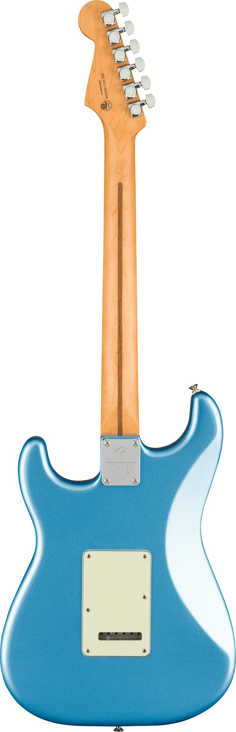 Fender Player Plus Stratocaster Electric Guitar in Opal Spark Blue - 455994-Fender-Player-Plus-Stratocaster-Pau-Ferro-Fingerboard-Opal-Spark-Back.jpg