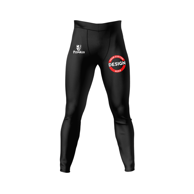 Custom Black Men's Compression Spats