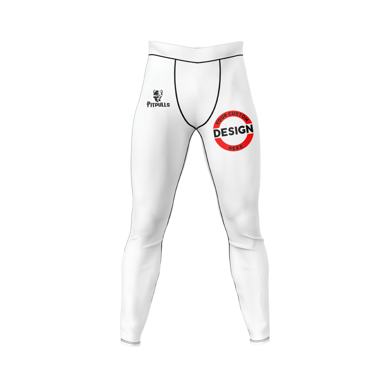 Custom White Men's Compression Spats