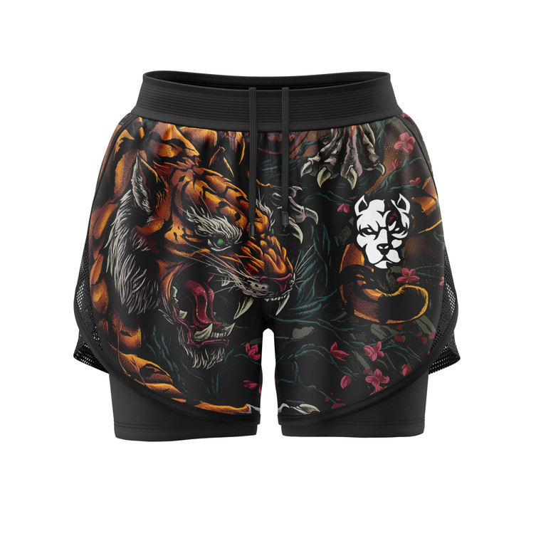 Snarling Beast Women's 2-in-1 Training Shorts