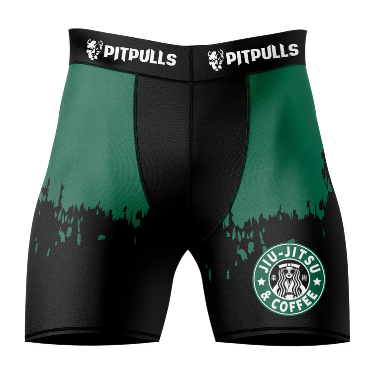 Jiu Jitsu & Coffee Men's Compression Shorts