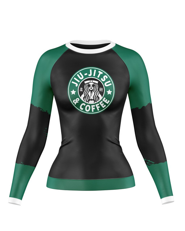 Jiu Jitsu & Coffee Women's Compression Top - Rashguard