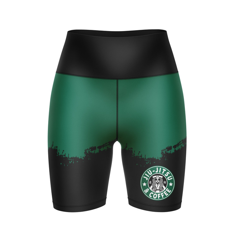 Jiu Jitsu & Coffee Women's Compression Shorts