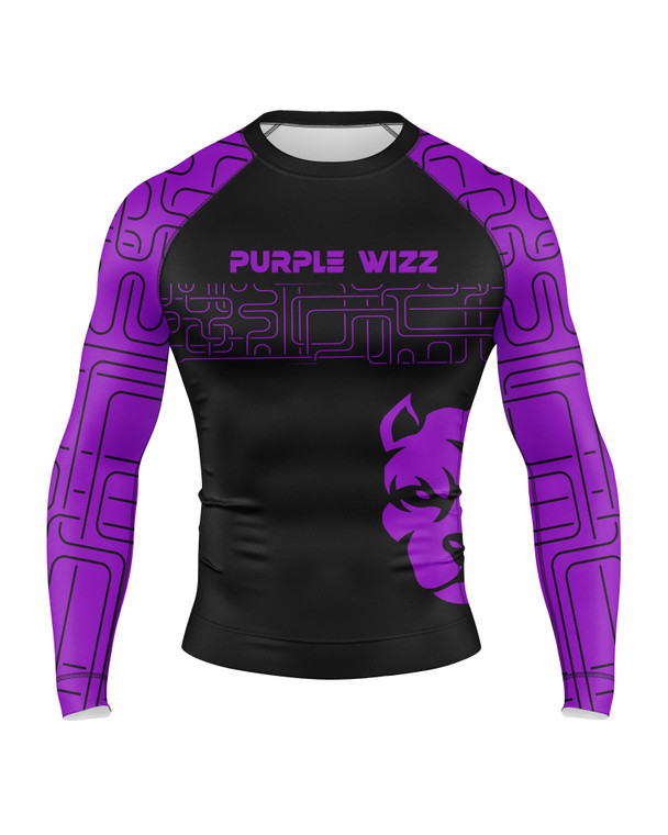 Purple Wizz Ranking Men's Compression Top - Rashguard