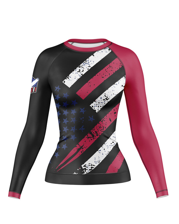 Patriotic Women's Compression Top - Rashguard