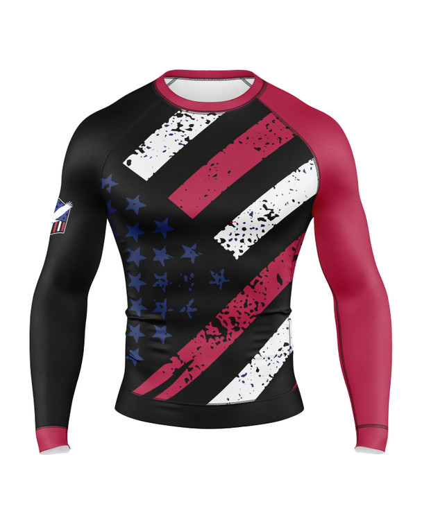 Patriotic Men's Compression Top - Rashguard