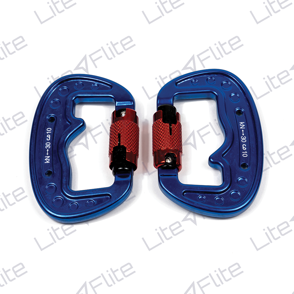 APCO Twist Lock Carabiner – 3 ton - Triple Safety Lock (set of 2 ...