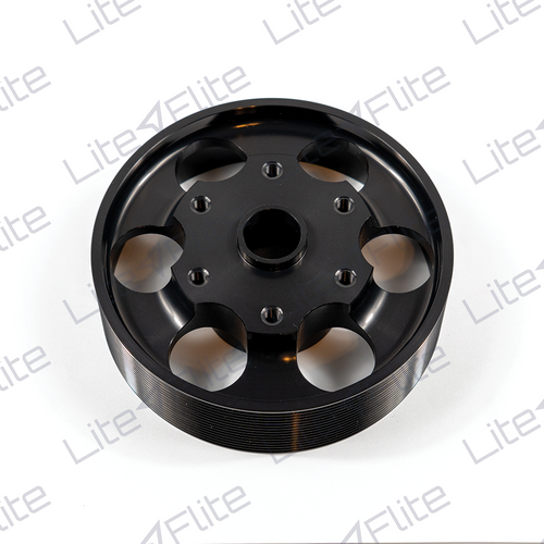 M113a Pulley Ø 130 mm 15 grooves, black