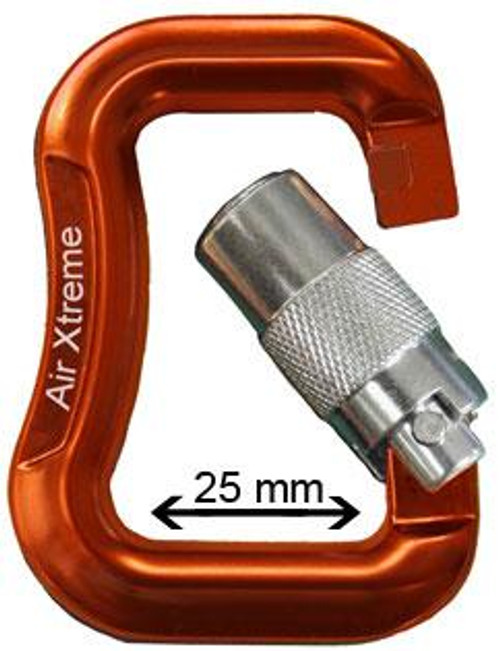 Carabiner for 25mm Webbing – Triple Safety Lock (set of 2)