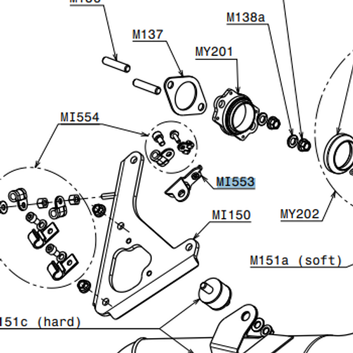 MI553 Stainless steel ground fixing plate