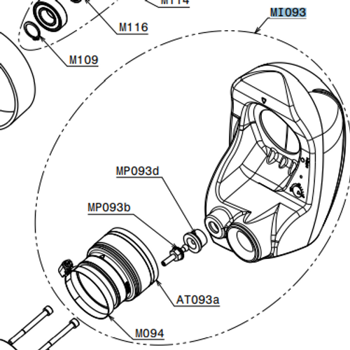 MI093 Air-box silencer complete