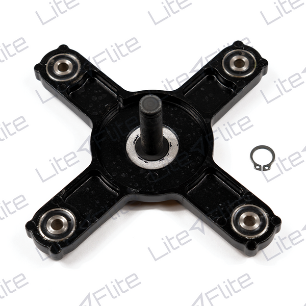 Vittorazi MP042b Starter structure with assembled Antivibration mounts, Central pin M8 and seeger MY25