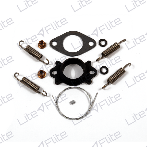 M135a Exhaust manifold with Springs, Security cable, Gasket and Nuts