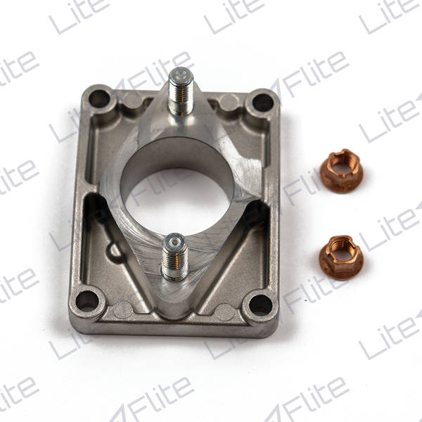 Vittorazi C084a Carburetor's flange with studs Ø 8 x 34,3 mm and Nuts, grey