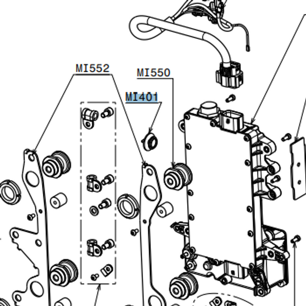 MI401 Programming connector cap (Set of 5)