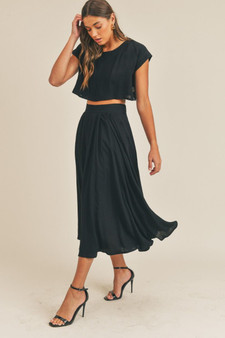 Brynlee Skirt Set - Black