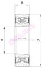 Crtež 2208 E K 2RS [SKF]
