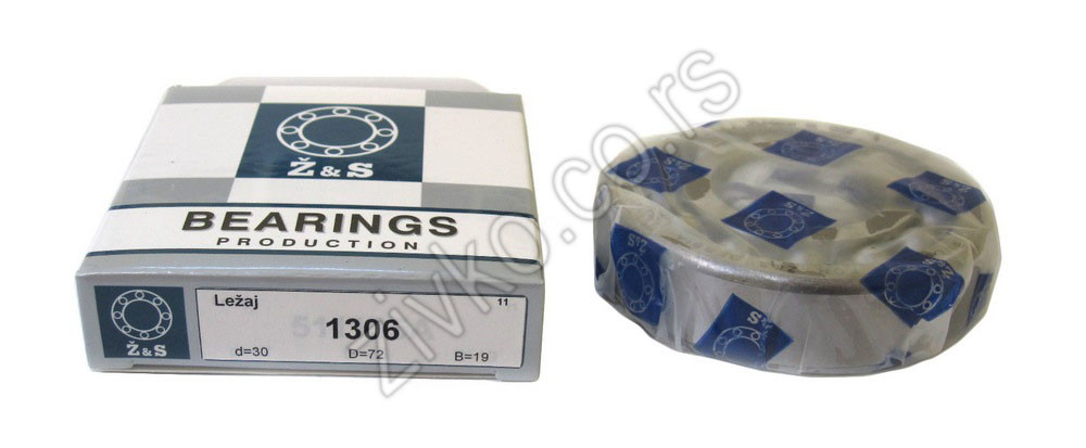 Radijalni kuglični ležaji 1306 [Z&S] - 3