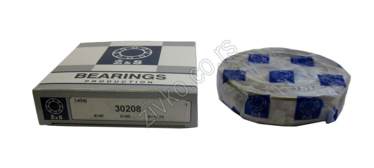 Konusno-valjkasti ležaji 30208 A [Z&S] - 4