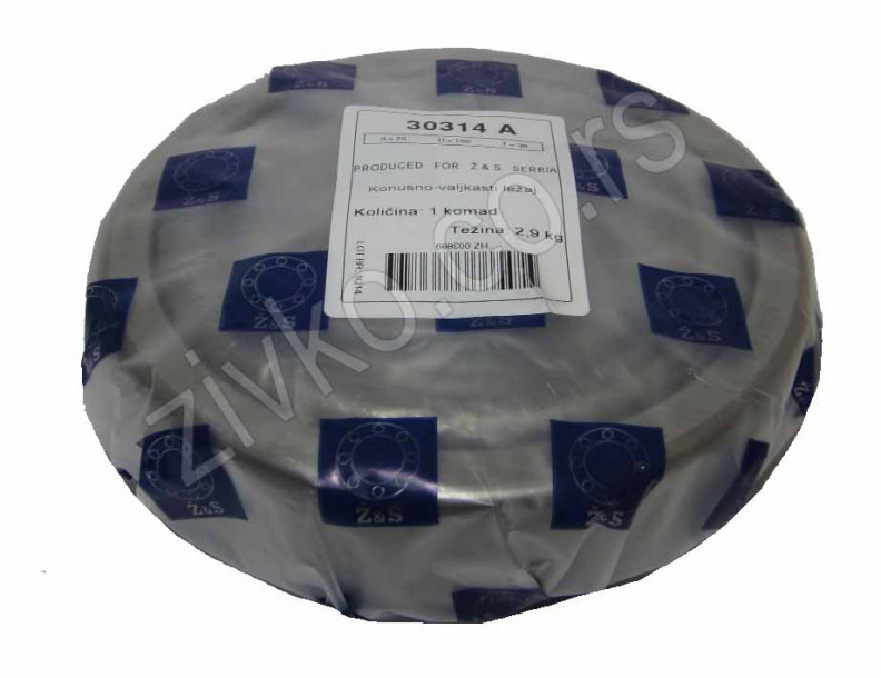 Konusno-valjkasti ležaji 30314 A [Z&S] - 1